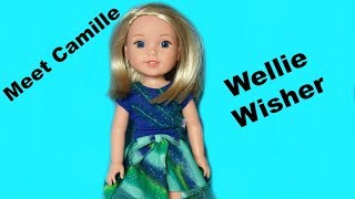 AMERICAN GIRL Wellie Wishers Camille Unboxing By BITTY BABY CHANNEL