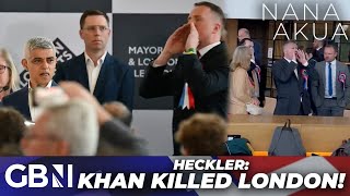 Sadiq Khan HECKLED on-stage by fellow candidate interrupting his speech: 'KHAN KILLED LONDON!'
