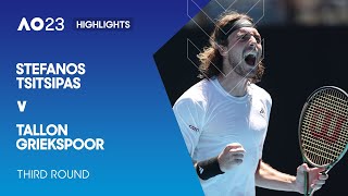 Stefanos Tsitsipas v Tallon Griekspoor Highlights | Australian Open 2023 Third Round