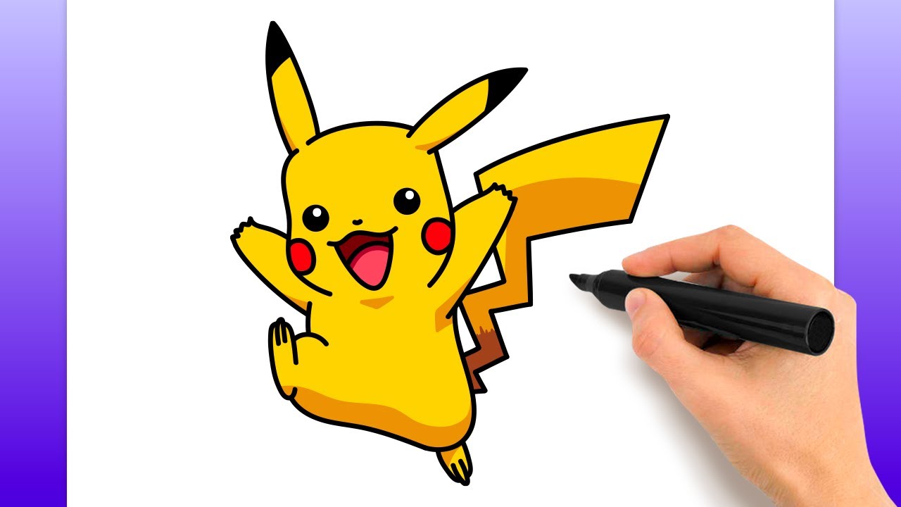 Cómo Dibujar Pikachu | Fácil Tutorial De Dibujo Paso A Paso - YouTube