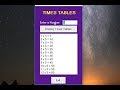 Visual Basic Tutorial - For Next Loops - Times Tables