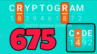 CRYPTOGRAM 675