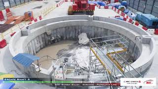 MRT SSP Line Construction Time Lapse as up Jan 2019