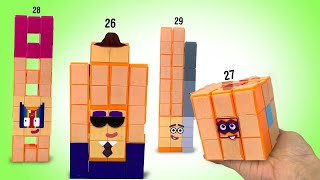 DIY Numberblocks 26 to 29 Custom Building Blocks Set || Keith's Toy Box