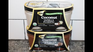 ZEN Coconut Vanilla Pudding \u0026 Coconut Chocolate Pudding Review