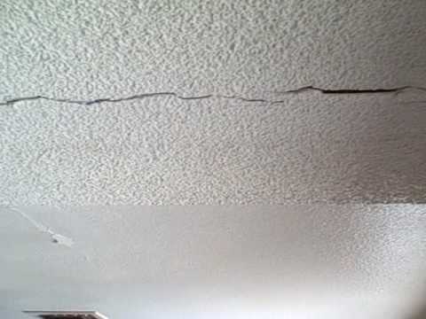 Caulking A Ceiling Crack Cover Cracked Ceiling