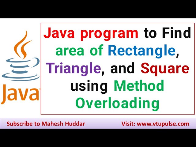 Java Video Tutorial Vtupulse