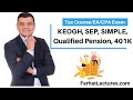 Employer Retirement Plans: KEOGH SEP SIMPLE, Qualified Pension, 401K