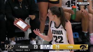 TECHNICAL On Caitlin Clark, FURIOUS Ref Called Foul On Her But Not On Other End | #7 Iowa Hawkeyes
