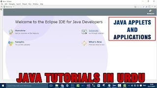 Java Applet Tutorial In Urdu/Hindi - Java Applets And Applications