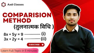 Comparison Method to Solve Equations | Tulnatmak Vidhi Se Samikaran Hal Karein | Class 8 to 10 Maths