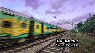 120+ KMPH Dangerous Speed!! One \u0026 Only Yuva Express Of Indian Railways!!