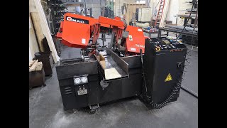 Amada HA-250W Automatic Horizontal Band Saw with Coolant and Chip Auger