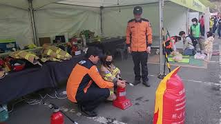 [코리아투데이뉴스] 고령대가야축제,고령소방서 현장 체험 교육.