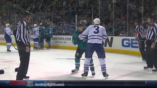 Dion Phaneuf vs Tommy Wingels Jan 9, 2016