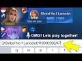 LANCELOT 11,000K MMR PRANK IN SOLO RANKED GAME!! 🤣 ( Crazy Reactions! ) - Mobile Legends