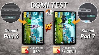 Xiaomi Pad 7 vs Xiaomi Pad 6 BGMI Test, Heating \u0026 Battery Test | Shocking Results 😱