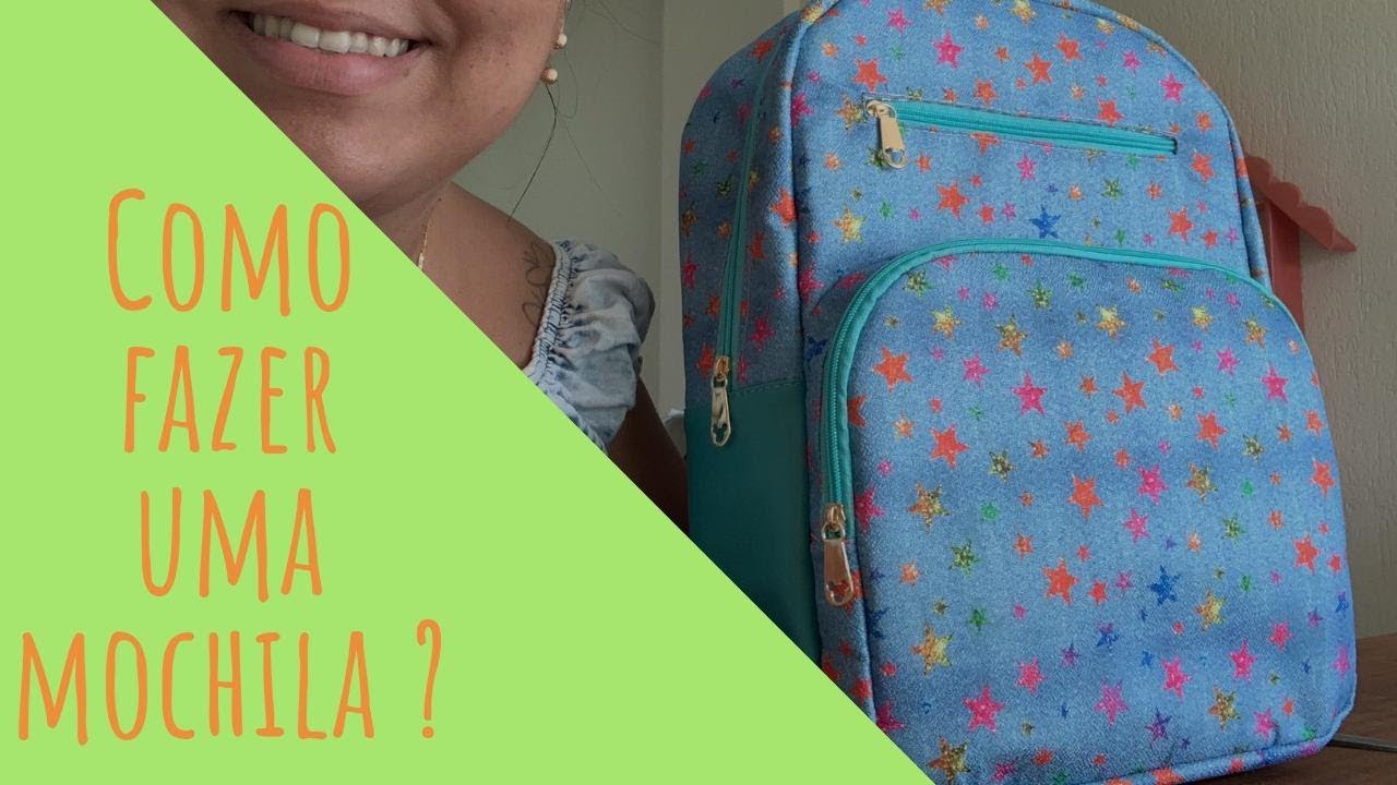 Como Fazer Uma Mochila Grande? Passo A Passo Com Moldes. - YouTube