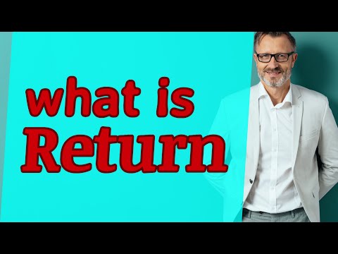 What does the word return means?