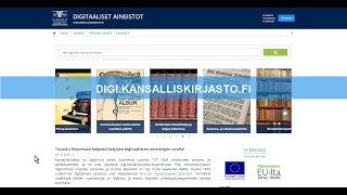 https://digi.kansalliskirjasto.fi - usage examples