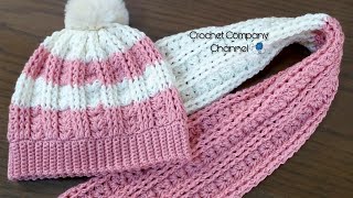 كروشيه سكارف لاى مقاس _ Crochet easy Scarf #صحبه_الكروشيه