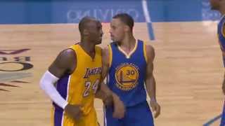 Kobe Gives Curry Respect After Draining Long Three