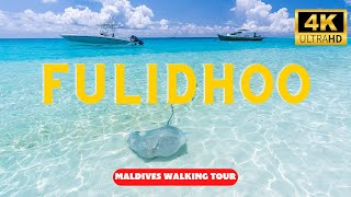 FULIDHOO 4K Walking Tour (Maldives) -  24 min Tour with Captions [4k UHD/30fps]