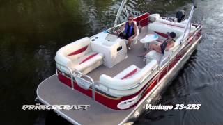 Princecraft - Vantage 23-2RS (English) 2013 (Fishing and pleasure pontoon boat)