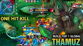 Thamuz 1 Hit Kill Build 2025 | Build Top 1 Global - MLBB