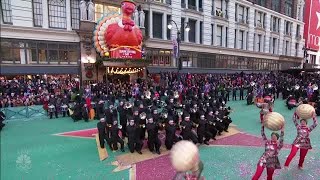 Rockford High School marching band plays at Macy's Thanksgiving Day Parade