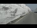 fhd great snow wall in aomori 雪の回廊（雪の壁）　快晴の八甲田ゴールドライン　酸ヶ湯ゲートから谷地ゲートまで 2019年4月17日　00204