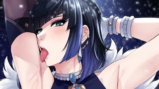 [3DIO ASMR] Yelan Puts Her Tongue In Your Ear (Tongue Fluttering/Ear Licking)