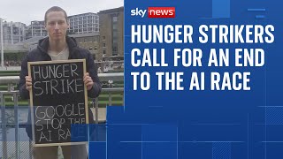 AI protesters launch hunger strikes as UK and US sign landmark tech deal