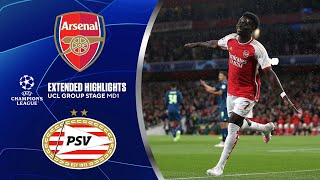 Arsenal vs. PSV: Extended Highlights | UCL Group Stage MD 1 | CBS Sports Golazo