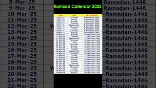ramadan calendar 2025 in nigeria