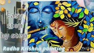 Acrylic Painting of Radha Krishna by Shristi raj