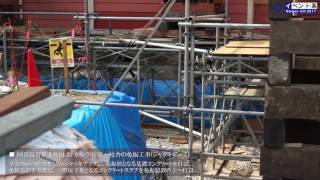 長井小学校第一校舎ジャッキアップ作業（H29.7.6～15）