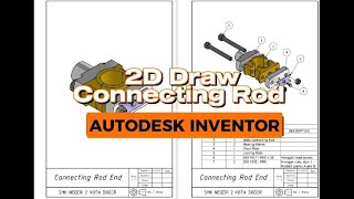 Tutorial Gambar Detail 2D Connecting Rod