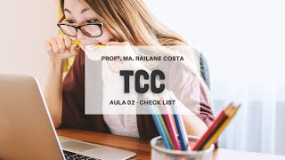 Checklist - Principais partes que compõem o TCC