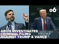 Latest on criminal charges filed against former President Trump and Vance