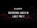 Recording audio in Logic