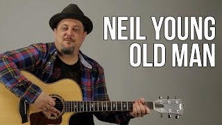 Neil Young - Old Man Guitar Lesson - How to play on guitar - Tutorial