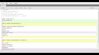 Blue Java : Series program part 15