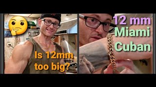 12mm Miami Cuban Bracelet Size VS 10mm Size Guide