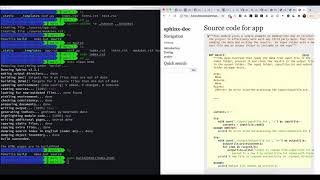 Sphinx Python program documentation, generating docs from docstring video part 2/4