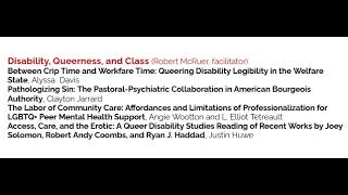 Disability, Queerness, and Class (audio recording)