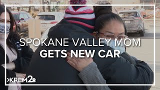Spokane Valley mom surprised with new car