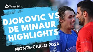 Novak Djokovic vs Alex De Minaur Quarter-Final Highlights | Monte Carlo 2024