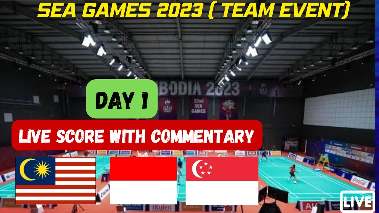 🔴LIVE : Sea Games 2023 INDONESIA | Singapore V/S Philippines | Malaysia ...