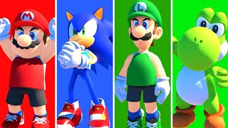 Mario & Sonic at the Olympic Games Tokyo 2020 - All Warm Up Animations (Discus Throw)